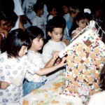 foto do primeiro bolo de aniversário da escola