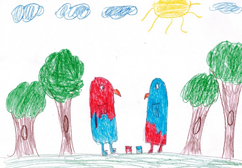 Desenho de Maria Eduarda Thaddeu Pedroso