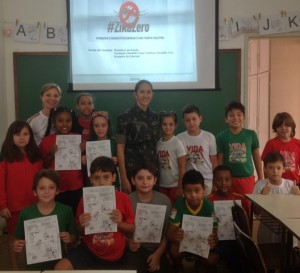 participação da tenente com os alunos