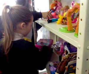 Crianças em atividade para Santa Casa